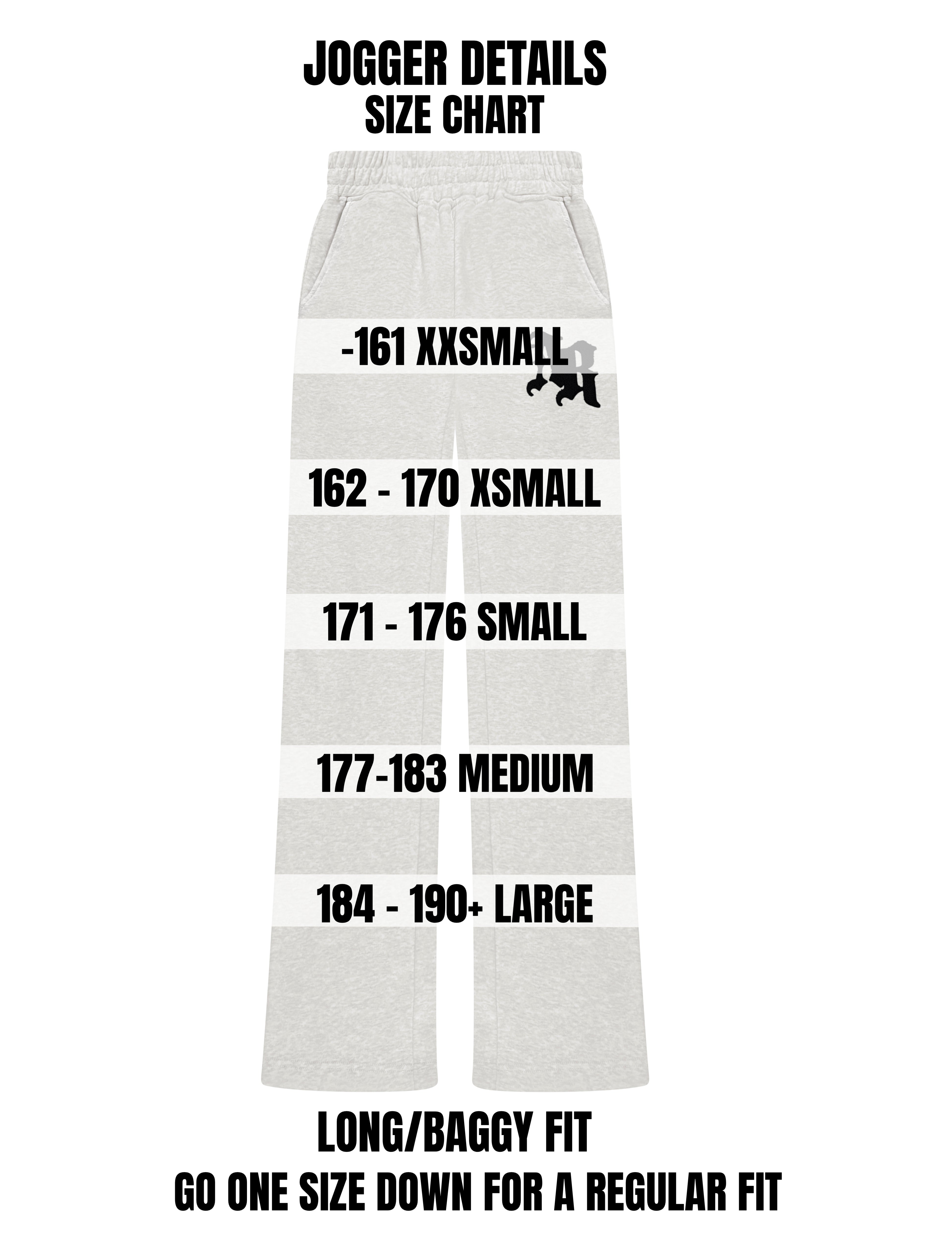 LIGHTGREY BLACK JOGGERS